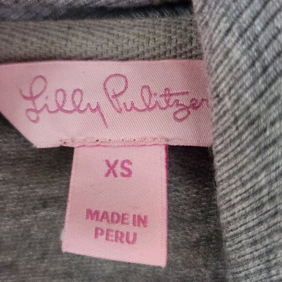 Lilly Pulitzer Elyssa Waterfall Cardigan Sweater Wrap Gray Size XS - Picture 8 of 9